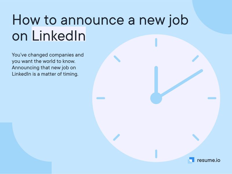 如何在 LinkedIn 上宣布新工作